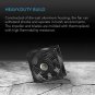 AC Infinity AXIAL 8038, Quiet Muffin Fan, 115V 120V AC 80mm x 38mm Low Speed,...