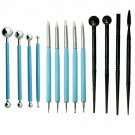 13Pcs Polymer Modeling Clay Sculpting Tools Dotting Pen Silicone Tips Ball Stylu