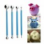 13Pcs Polymer Modeling Clay Sculpting Tools Dotting Pen Silicone Tips Ball Stylu