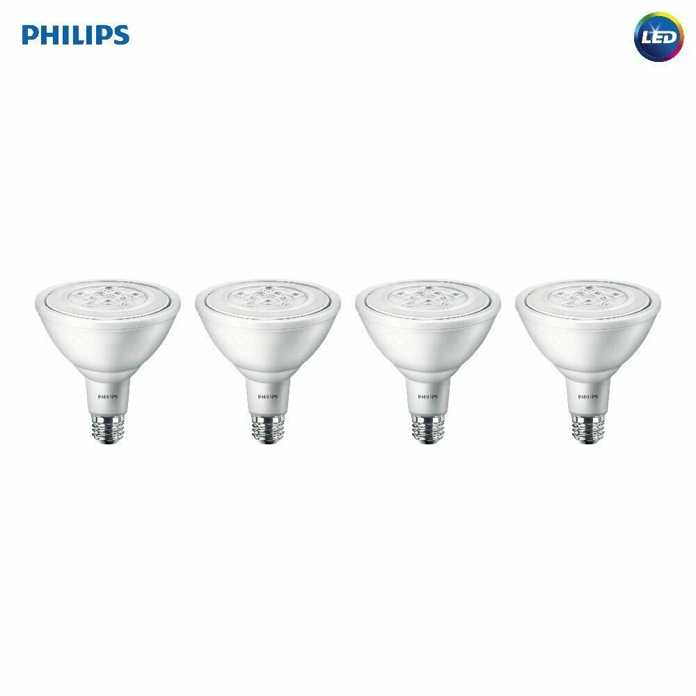 LED Indoor/Outdoor Non-Dimmable PAR38 25-Degree Spot Light Bulb 4-Pack