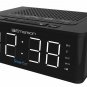 Emerson SmartSet Alarm Clock Radio with Bluetooth Speaker Charging Station with