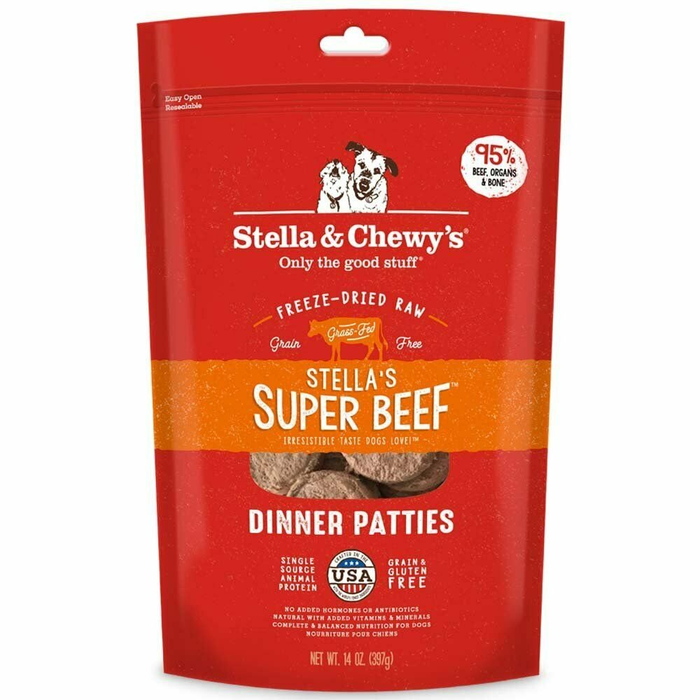 Stella & Chewy's Freeze-Dried Raw Stella's Super Beef Dinner Patties Grain-Free