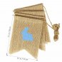 Easter Day Decorations Easter Burlap Banner Decor Rustic Easter Bunting Garland