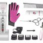 PETPAL Dog & Cat Professional Full Grooming Set Low Noise Pet Clipper 5 (Pink)