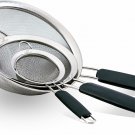 LiveFresh Mesh Strainer Stainless Set - Premium Fine Stainless Steel Fine Mesh