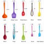 Kitchen Utensil Set - 11 Cooking Utensils - Colorful Silicone Kitchen Utensils