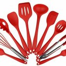 Silicone Heat Resistant Kitchen Cooking Utensil 10 Piece Cooking Set