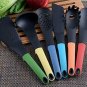 6 Piece Colorful Kitchen Utensil Set - Nylon with Stand