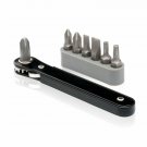 Neiko 03044A Mini Ratcheting Offset Screwdriver and Bit Set, Pocket Size Clos...