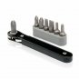 Neiko 03044A Mini Ratcheting Offset Screwdriver and Bit Set, Pocket Size Clos...