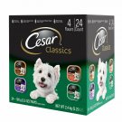 CESAR CANINE CUISINE Wet Dog Food Poultry Variety Pack, (24) 3.5 oz. Trays