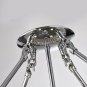 Edvivi Marya 4-Lights Chrome Round Drum Semi Flush Mount Crystal Chandelier....