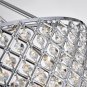 Edvivi Marya 4-Lights Chrome Round Drum Semi Flush Mount Crystal Chandelier....