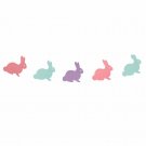 Bobee Easter Decorations Bunny Rabbit Garland Decor 14 Feet Pre-Strung Single