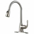 VESLA HOME Modern Commercial Lead-free Solid Brass Single Lever Pause Botton ...