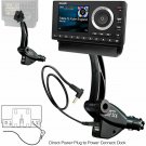 Dual USB Sirius XM Satellite Radio Lighter Socket Car Mount w/ Tilt Vehicle Onyx