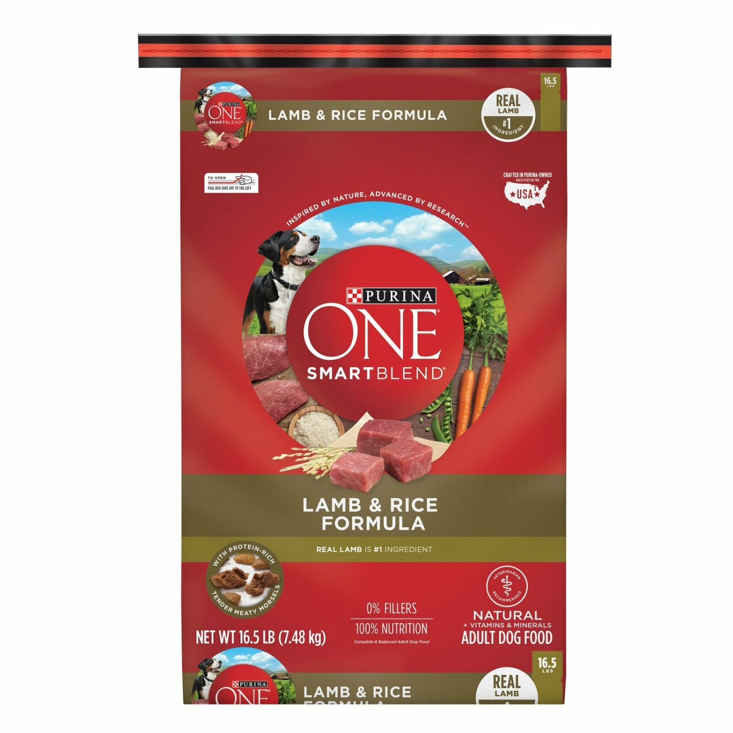 Purina One Smartblend Natural Lamb & Rice Formula Adult Dry Dog Food - 16.5 Lb.