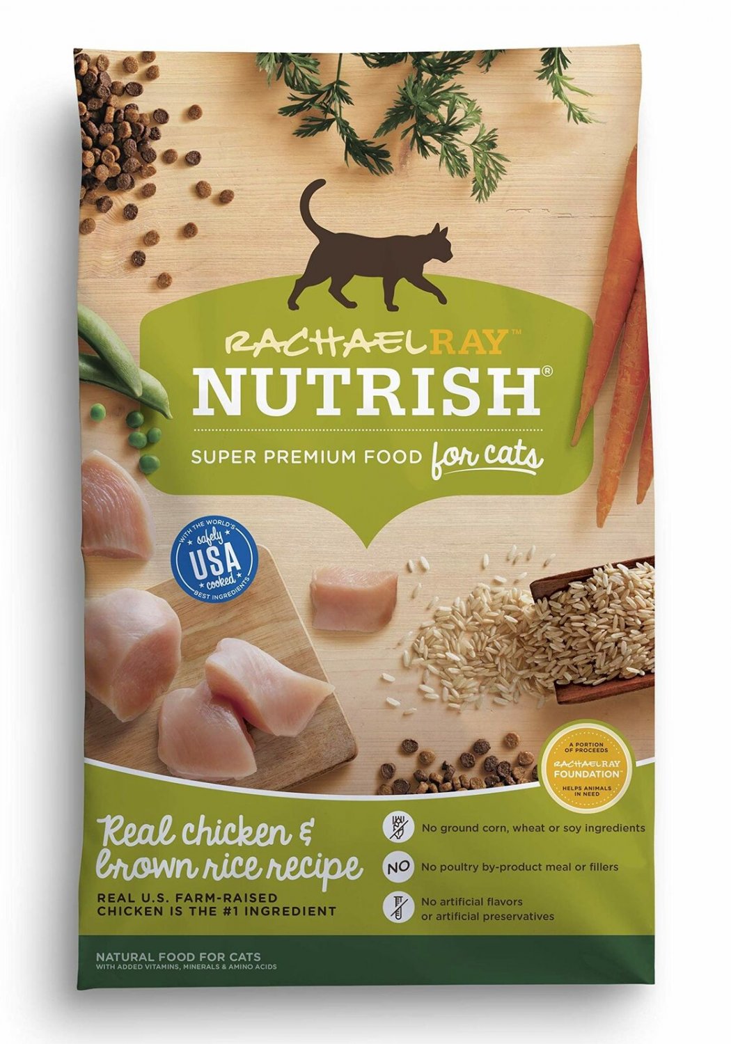 Rachael Ray Nutrish Natural Dry Cat Food, Chicken & Brown Rice Recipe, 14 Lbs