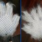 Pet Grooming Glove - Gentle Deshedding Brush Glove - 1 Pair (Blue)