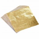 Gold Leaf 100 Sheets Genuine For Arts Gilding Crafting Pure Leaves