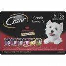 CESAR Adult Wet Dog Food Steak Lover's Variety Pack, (36) 3.5 oz. Trays