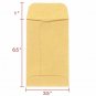 Brown Kraft Coin Envelopes Small Parts Envelopes 2.25 x 3.5-Inch 500 Pack NEW
