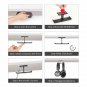 Headphone Hanger Headset Holder New bee Under Desk Dual Aluminum Headphone Hook