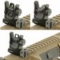 UTG Low Profile Flip-up Rear Sight with Dual Aiming Aperture Black