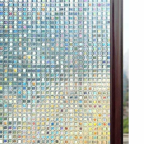 RABBITGOO 3D window films privacy static cling Anti UV 17.7"x78.7&acirc;��(45x200CM)