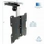 VIVO Manual Flip Down Folding Tilt Pitched Roof Ceiling TV Mount 17 to 37 inch