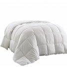 Chezmoi Collection King Goose Down Alternative Comforter with Corner Tab, White