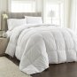 Chezmoi Collection King Goose Down Alternative Comforter with Corner Tab, White