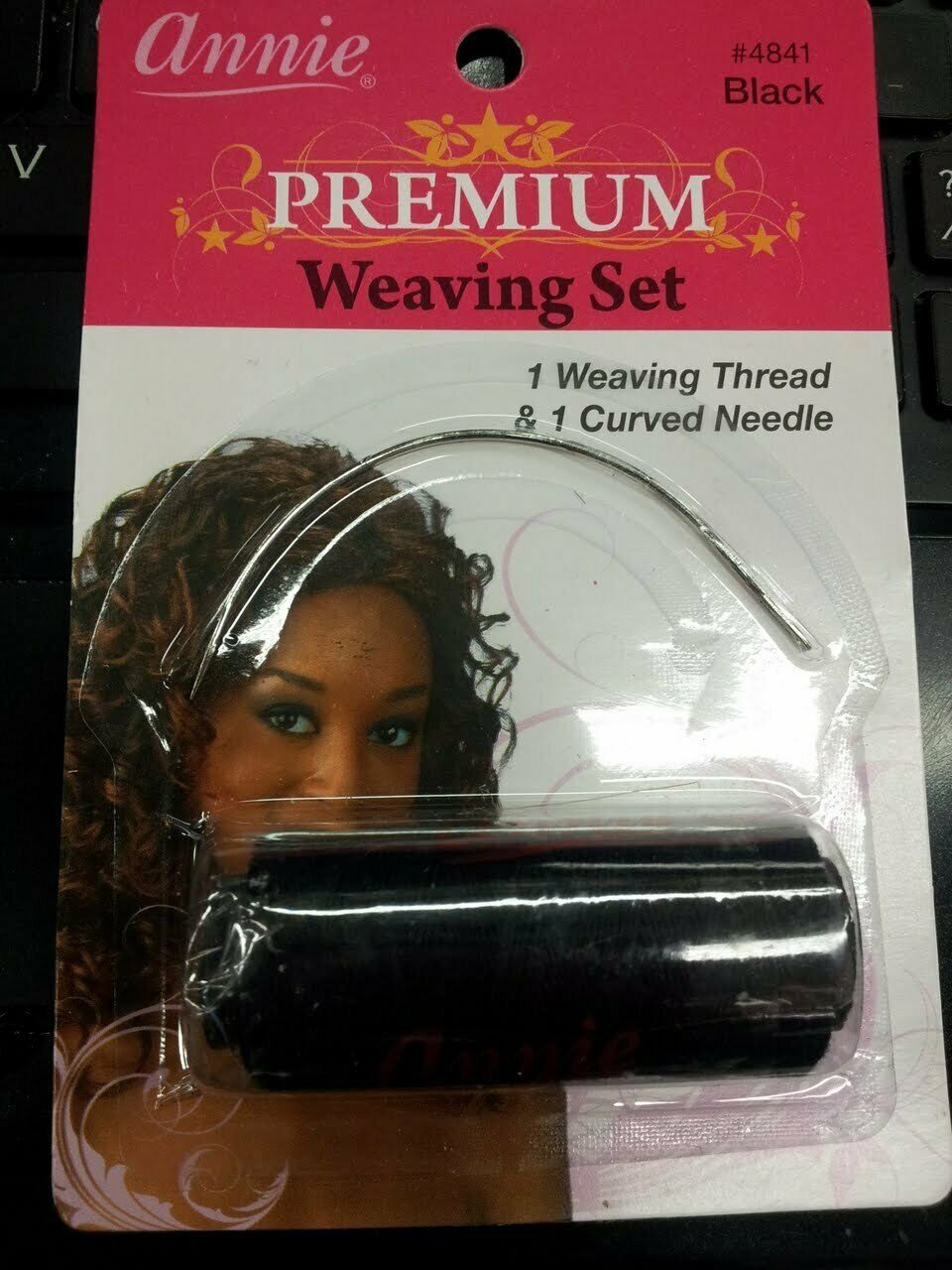 Black Thread And C Needles For Weaving Set Hair Extensions Combo Accessories