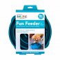 Outward Hound Fun Feeder Slo-Bowl Healthy Slow Feeding Dog Bowl, Large, Teal