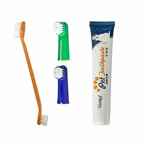 yimeihao Dog Toothpaste and Toothbrush Set-Cat Toothbrush Set -Food Grade