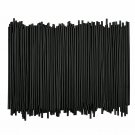 Disposable Plastic Coffee Stirrer Straw - 5 Inch Sip Stir Stick (Black, 1,000)