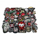Embroided Skull And Bones Iron On Patch Biker Motorcycle Patches Vintage Lot VTG