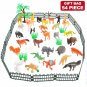 Jungle Animals Toy Set Plastic Figure Kids Toddlers Wild Farm Playset Pack of 54