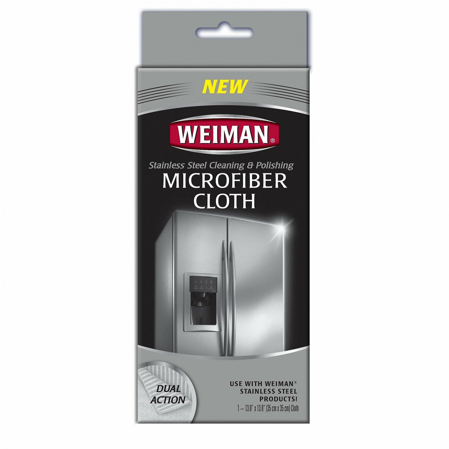 Weiman Microfiber Cloth for Stainless Steel - Safely Traps and Removes Dirt, ...