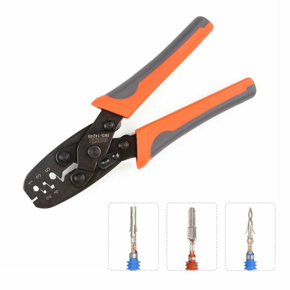 IWISS Weather Pack Terminal Crimping Tool - Wire Crimper for Delphi Metri-Pac...