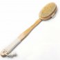 Natural Boar Bristle Shower Back Scrubber Brush Wood Handle Bath Body Scrub