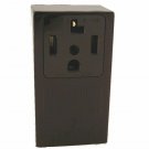 Leviton 55054 Single-Surface Dryer Receptacle (4-Wire), Pack of 1, Black