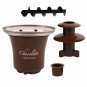 Nostalgia CFF300 3-Tier 1/2-Pound Chocolate Fondue Fountain Brown