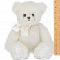 Bearington Aspen White Plush Stuffed Animal Teddy Bear, 17 inches