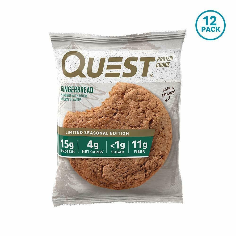 Quest Nutrition Protein Cookie, Gingerbread, 12 Count