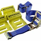 Etrack ATV UTV Wheel Chock Trailer Tire Strap Kit Tie Down Straps Towing System