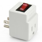 3 Prong Grounded Single Port Power Adapter Outlet Socket OnOff Switch Indicator