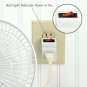 3 Prong Grounded Single Port Power Adapter Outlet Socket OnOff Switch Indicator