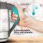 Electric Tea Kettle, Cordless Glass Pot 1.8 Liter, Stainless Steel Hot Water Tea