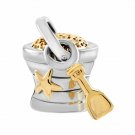 Pandora Charms Beads Chair Footprints on Beach Summer Silver Plated NEW